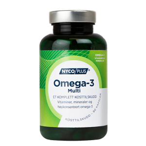Pilleflaske med Nycoplus Omega-3 Multi