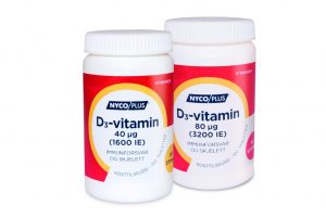 D-vitamin 40ug og 80ug