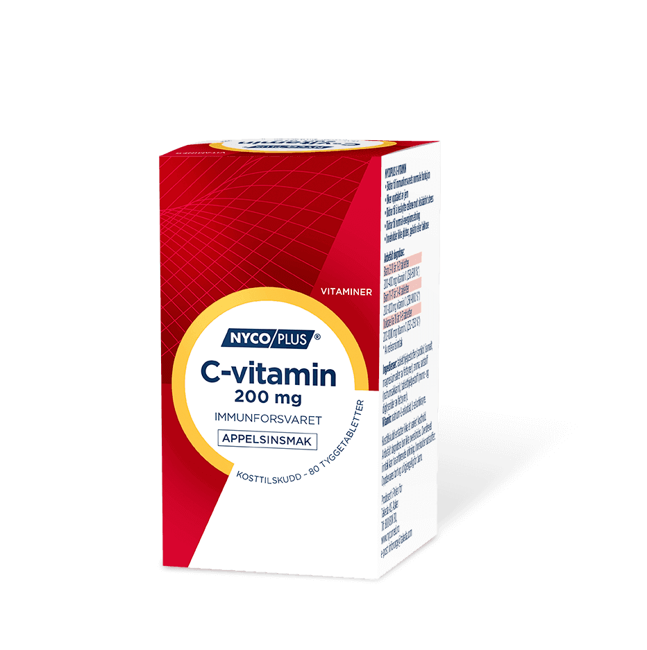 Nycoplus C Vitamin 200 Mg 80 Tabletter Kartong