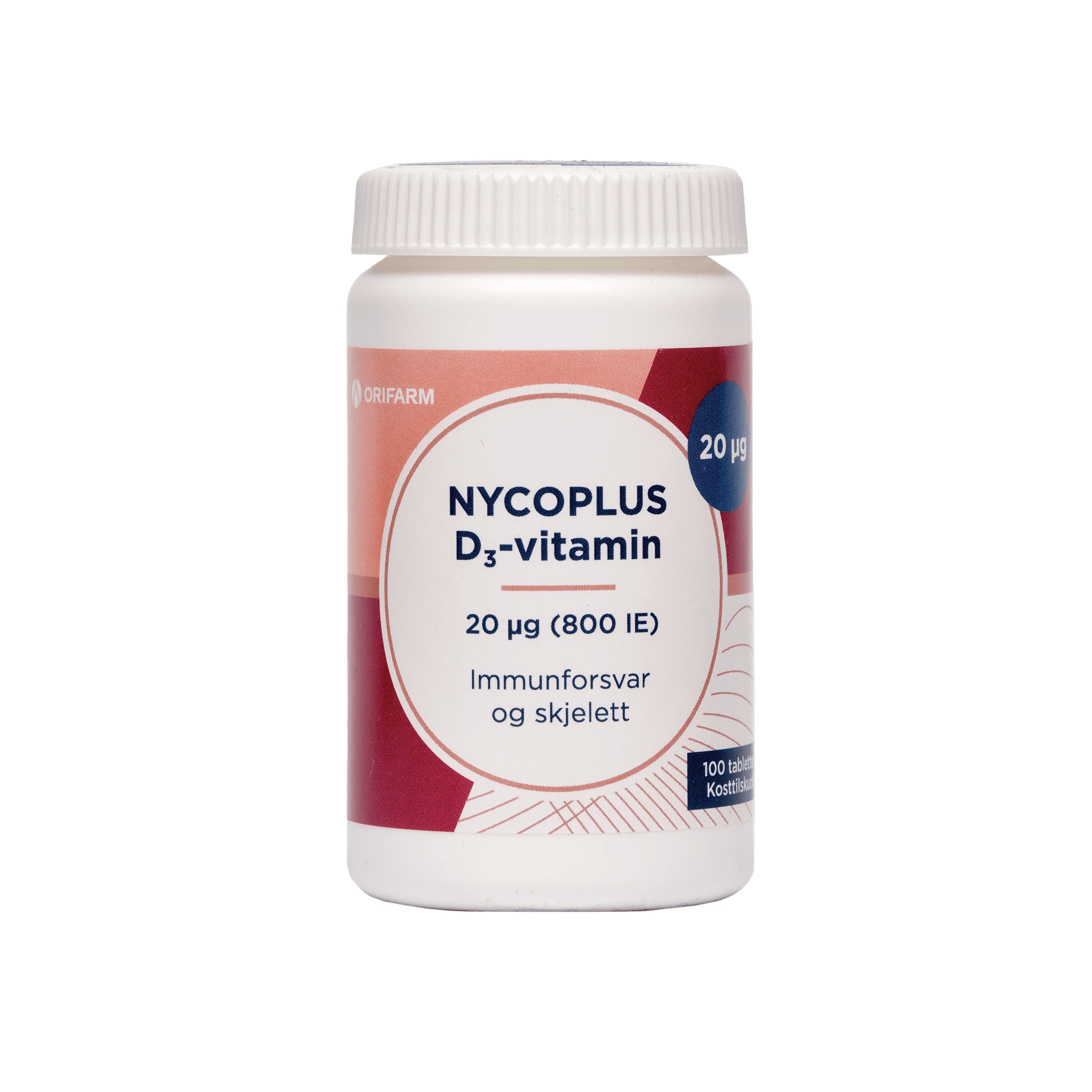 Nycoplus D3 Vitamin 20 Μg 800 IE 100 Tabletter 1
