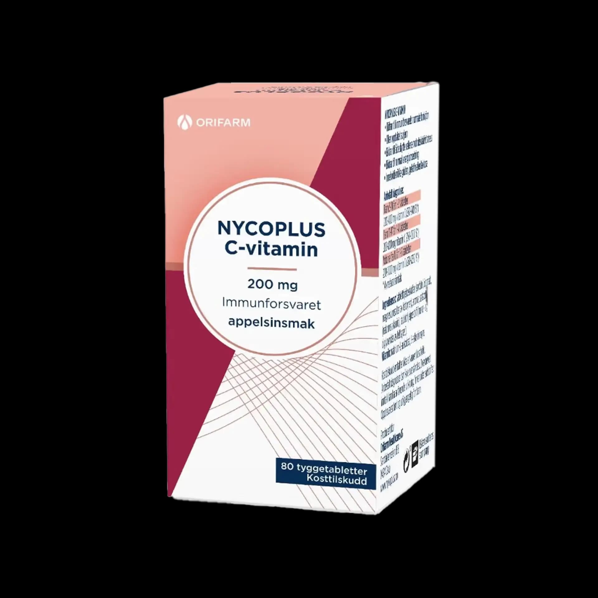 Nycoplus C Vitamin Med Appelsinsmak (1)
