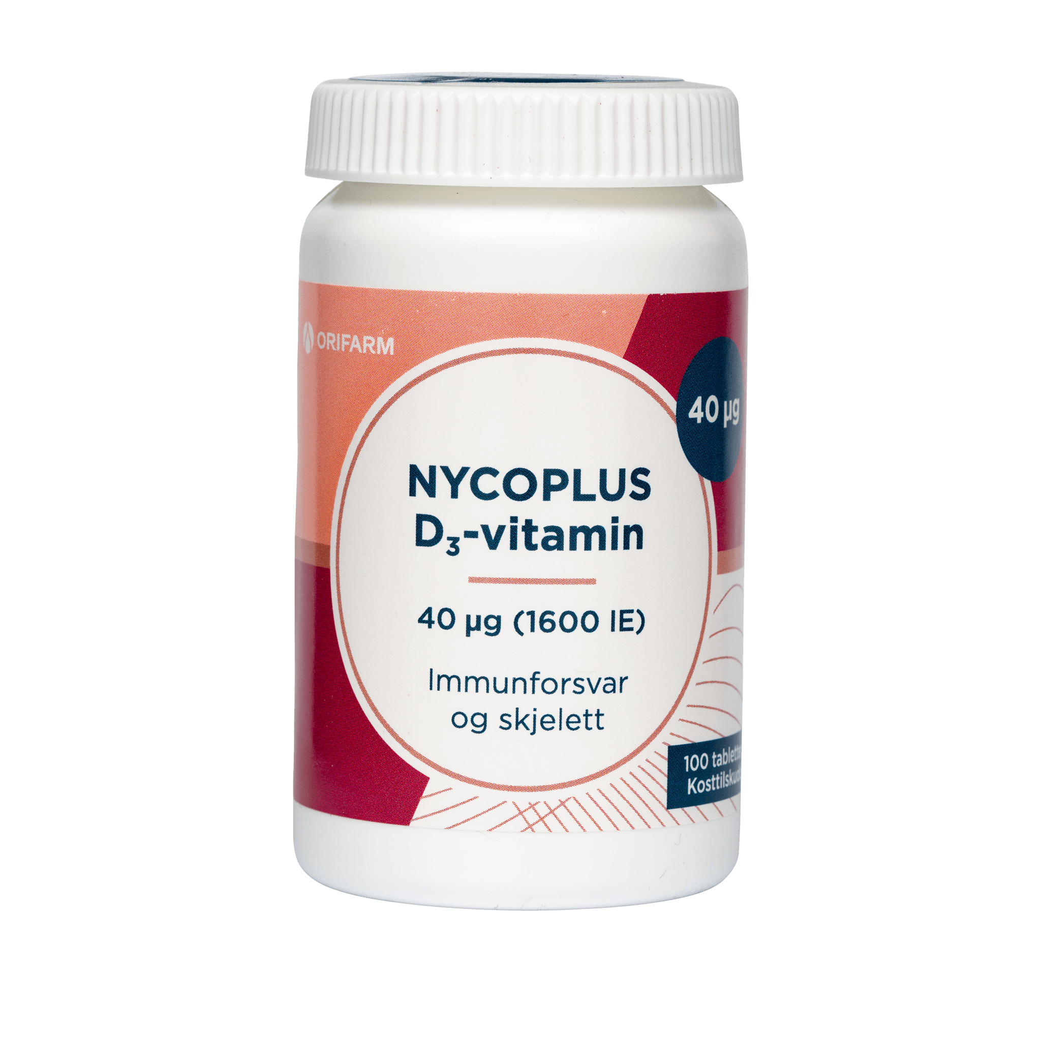 Nycoplus D3 Vitamin 40 Μg 1600 IE 100 Tabletter 1