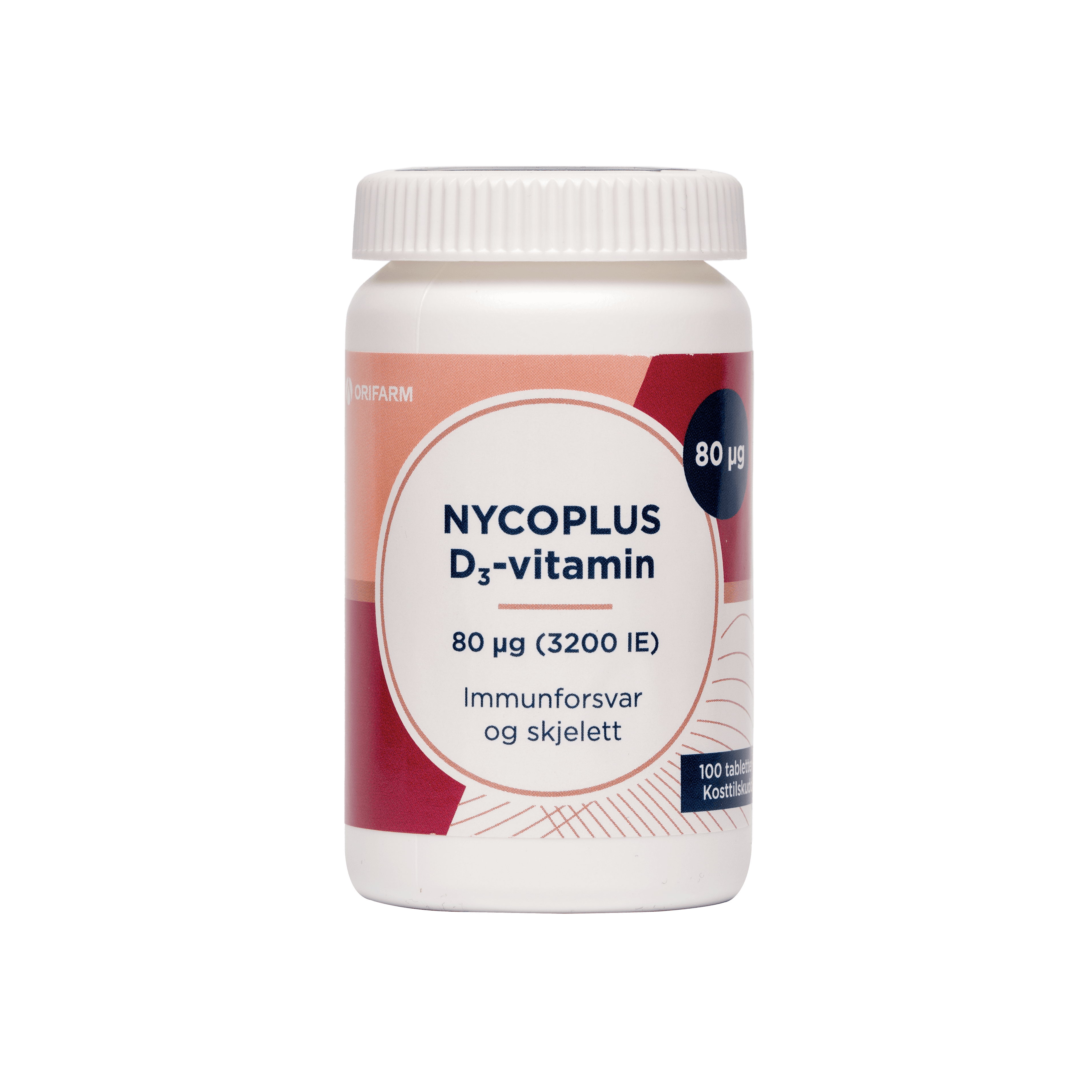 Nycoplus D3 Vitamin 80 Μg 3200 IE 100 Tabletter 1