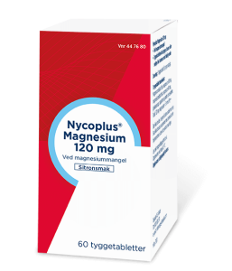 Eske med NYCOPLUS magnesium 120 mg