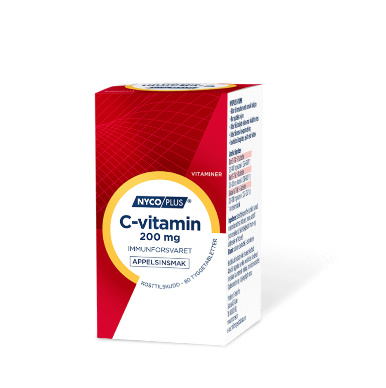 Eske med C-vitamin 200 mg