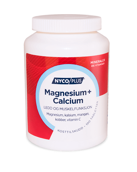 Boks med NYCOPLUS Magnesium + calsium