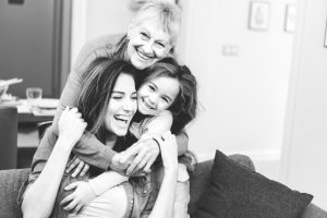 Tre generasjoner med kvinnner